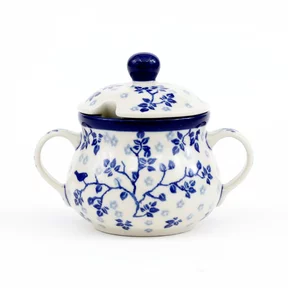 Cukiernica ceramiczna z uchwytami 035 h-9,5cm <br> 3206X Błękitny Ogród